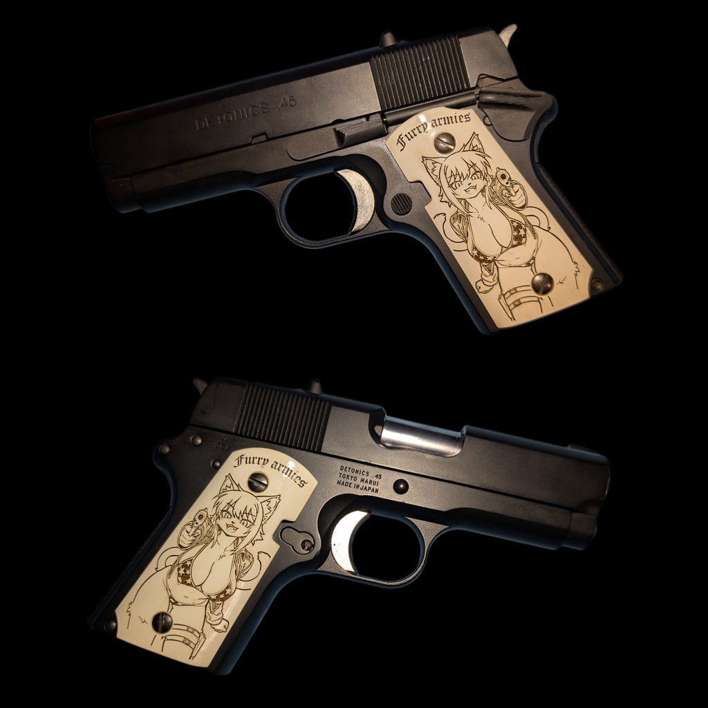 デトニクス.45 ヴォーパルバニー アイボリー調塗装グリップ ver.furry