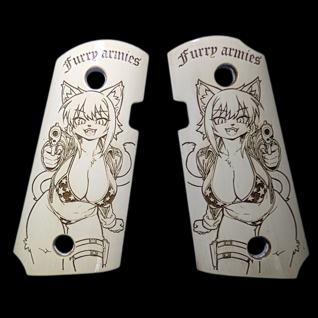 デトニクス.45 ヴォーパルバニー アイボリー調塗装グリップ ver.furry