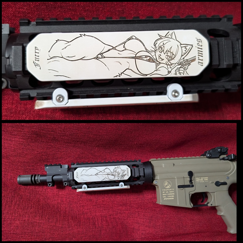 20mm ピカティニーレールカバー ver.furry type-Cat