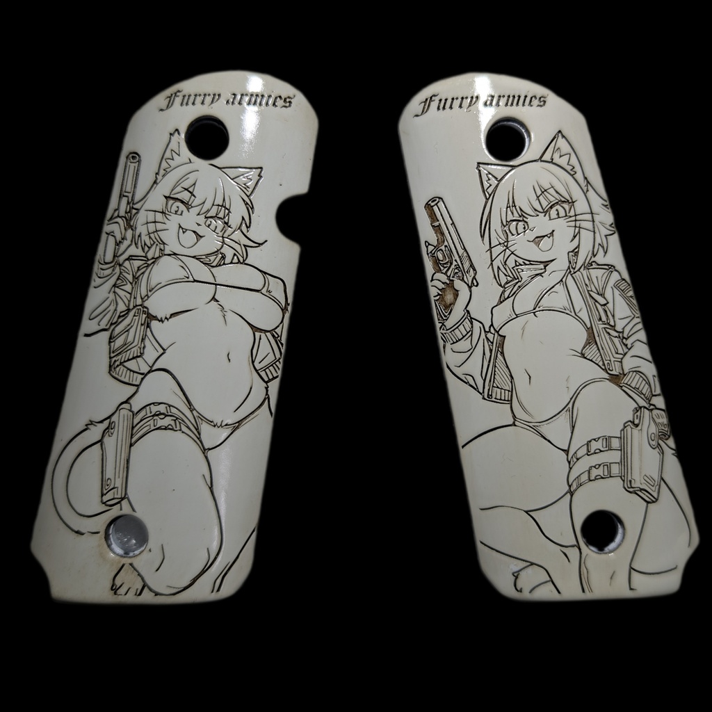 V10ウルトラコンパクト アイボリー調塗装グリップ ver.furry