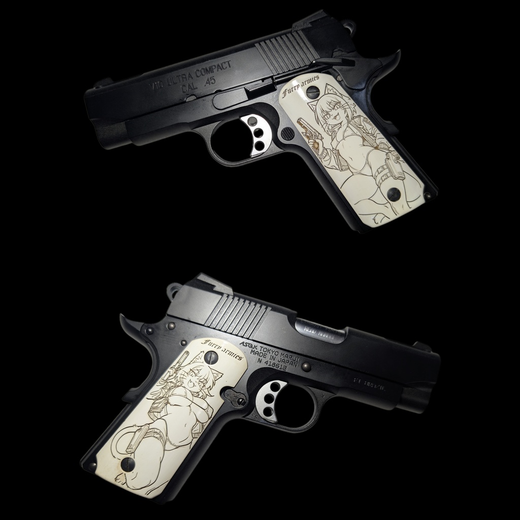 V10ウルトラコンパクト アイボリー調塗装グリップ ver.furry