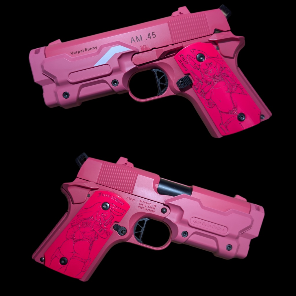 デトニクス.45 蛍光ピンク塗装Furryグリップ ver.Bunny