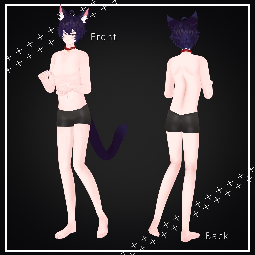 オリジナル3Dモデル「かおる Kaoru」