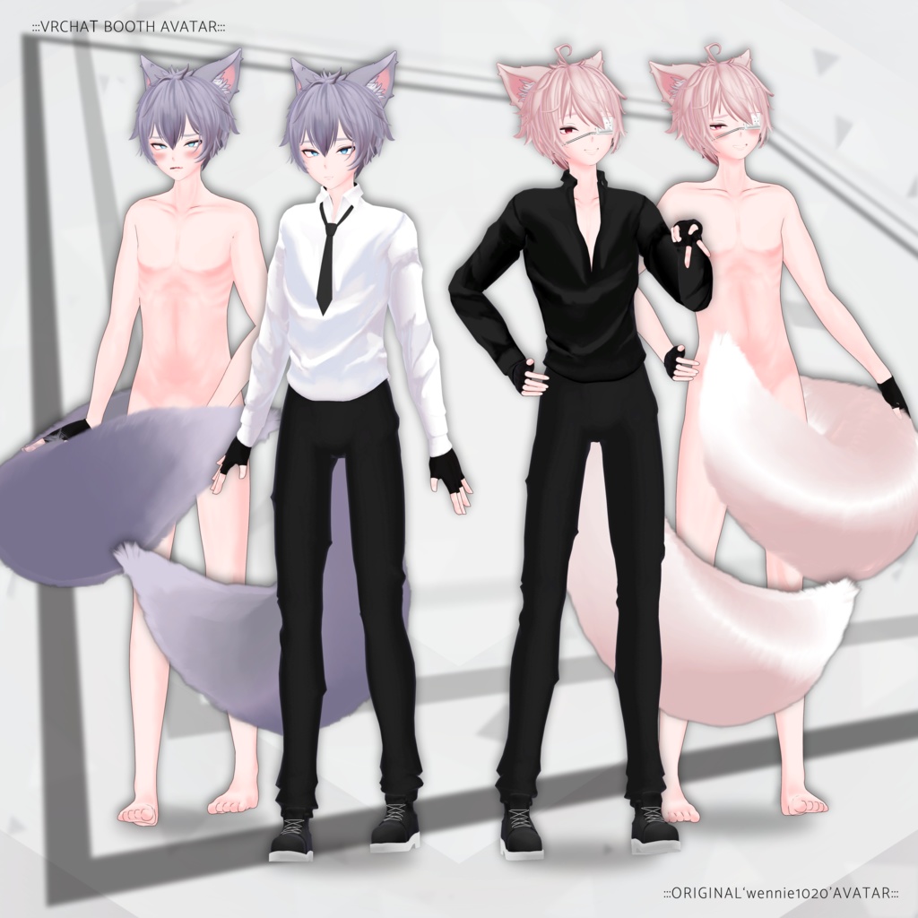 オリジナル3Dモデル「あきお & るか Akio&Ruka」