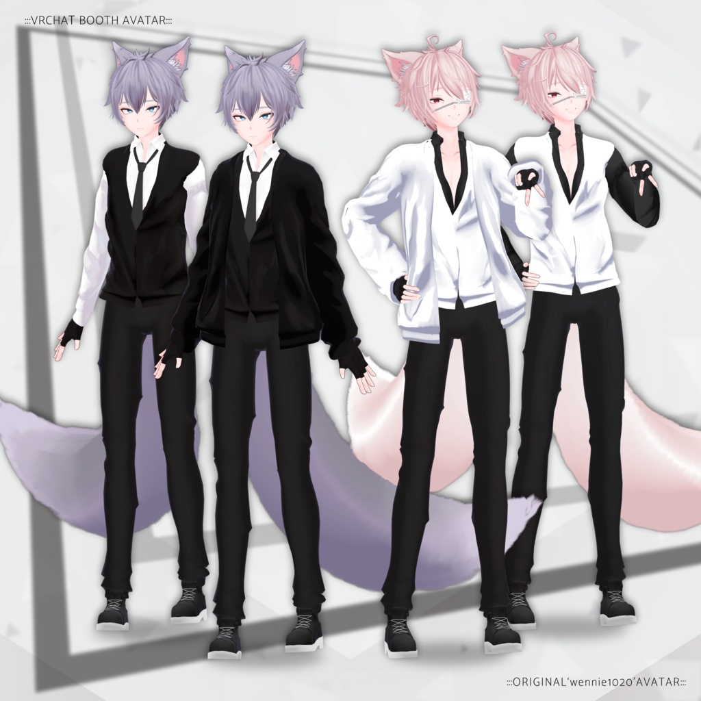 オリジナル3Dモデル「あきお & るか Akio&Ruka」