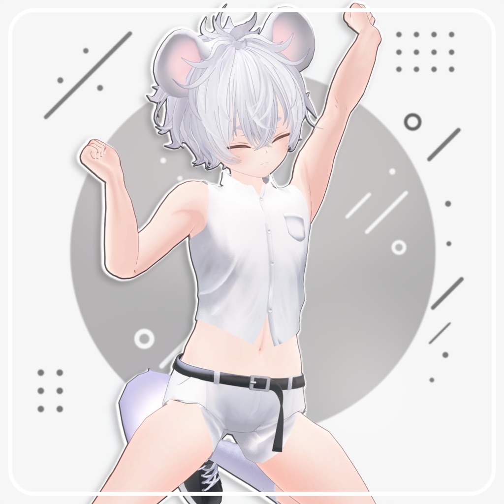 【オリジナル3Dモデル】グレチュウ Gurechu