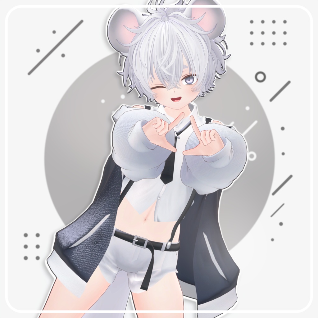 【オリジナル3Dモデル】グレチュウ Gurechu