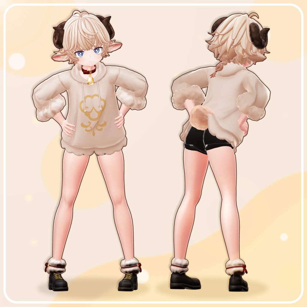 【オリジナル3Dモデル】 みねる Mineru