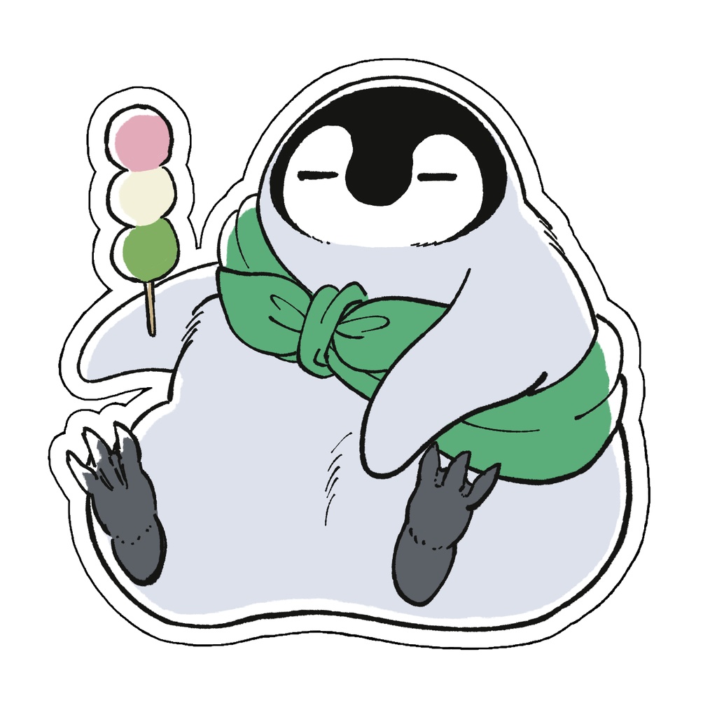 もぐもぐちとせダイカットシール(大)