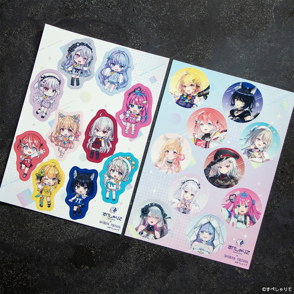 【在庫限り】すぺしゃりて×SHIBUYA TSUTAYA ステッカーセット