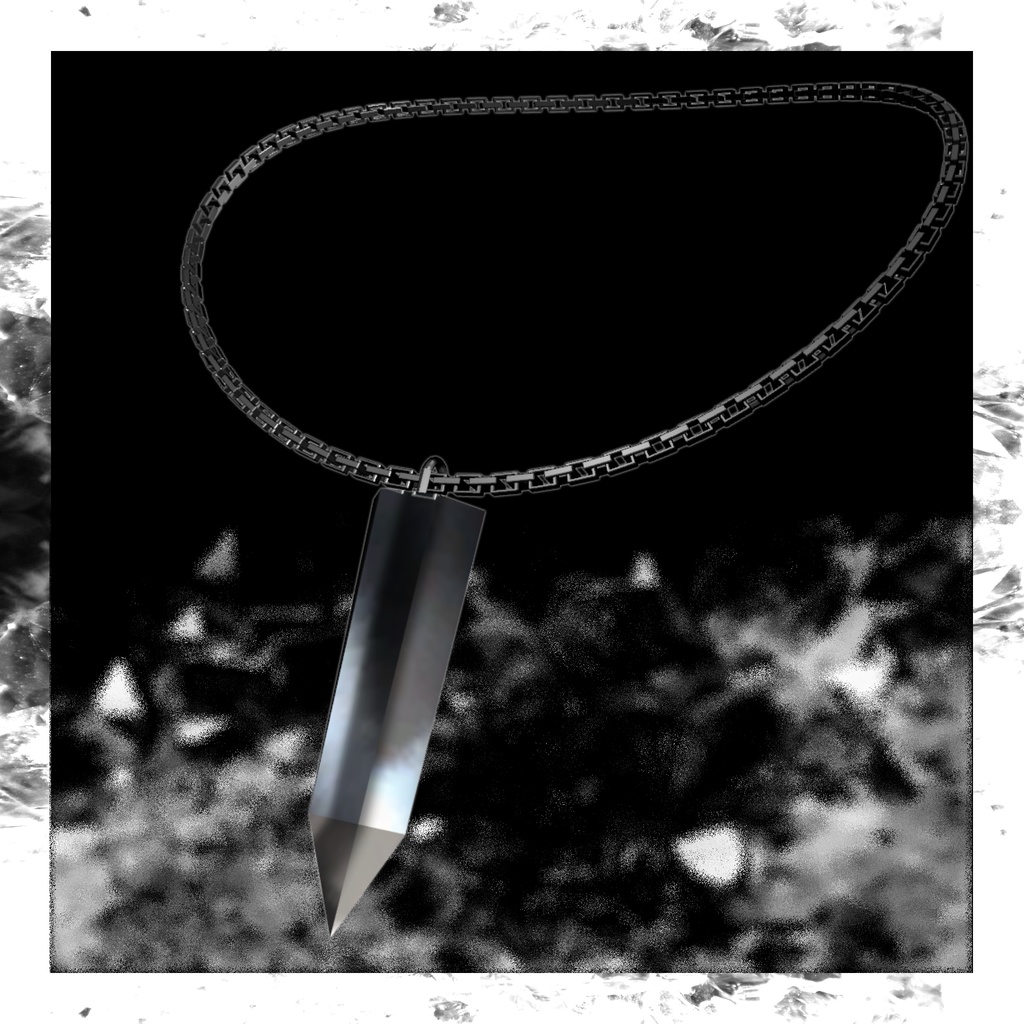 Crystal Point Necklace カラバリ有 揺れる