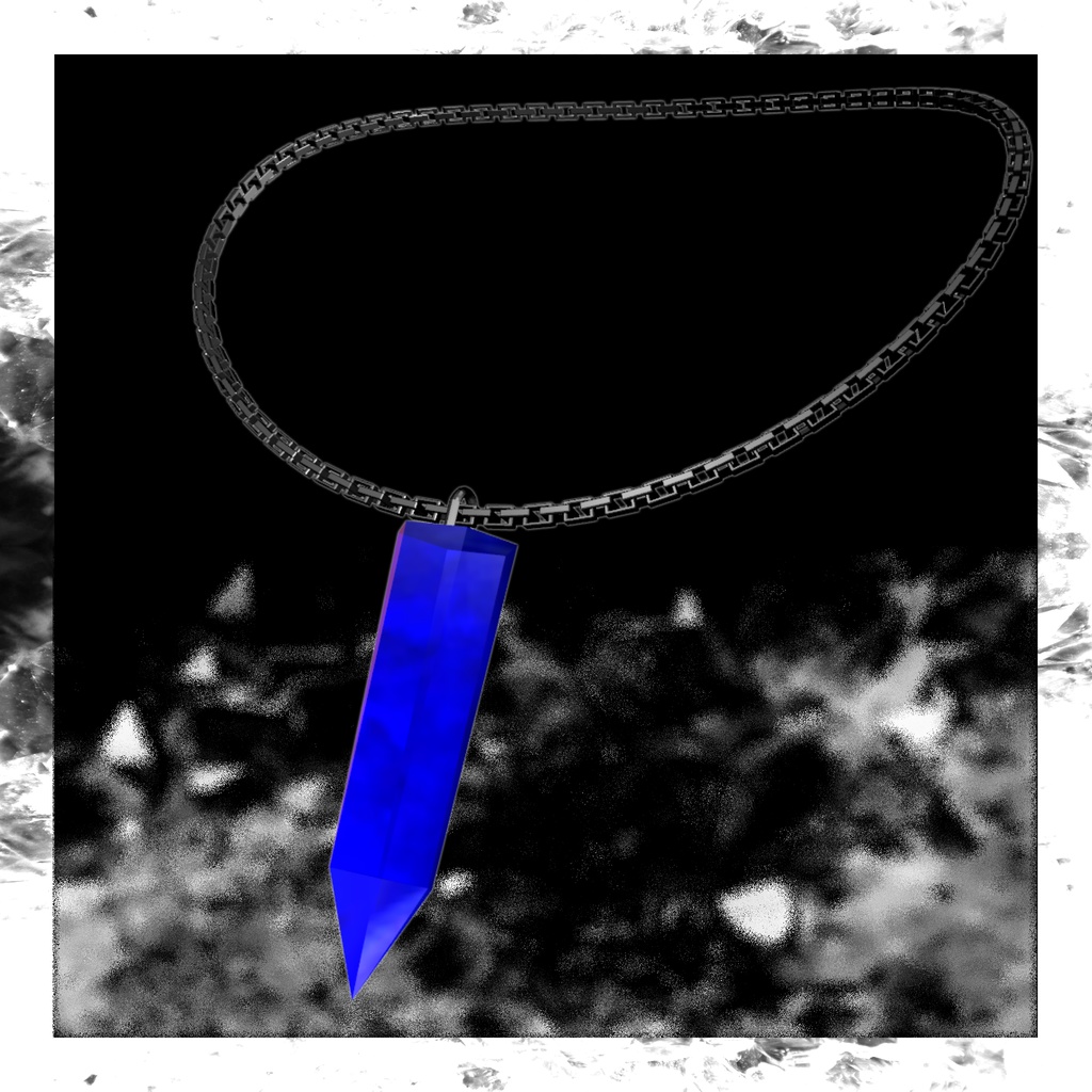Crystal Point Necklace カラバリ有 揺れる