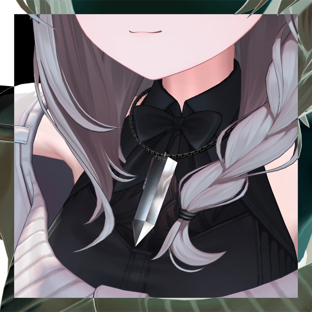 Crystal Point Necklace カラバリ有 揺れる