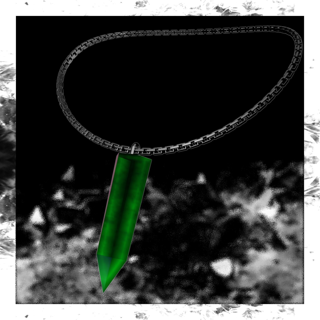 Crystal Point Necklace カラバリ有 揺れる