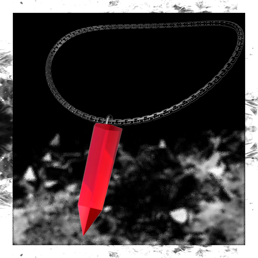 Crystal Point Necklace カラバリ有 揺れる