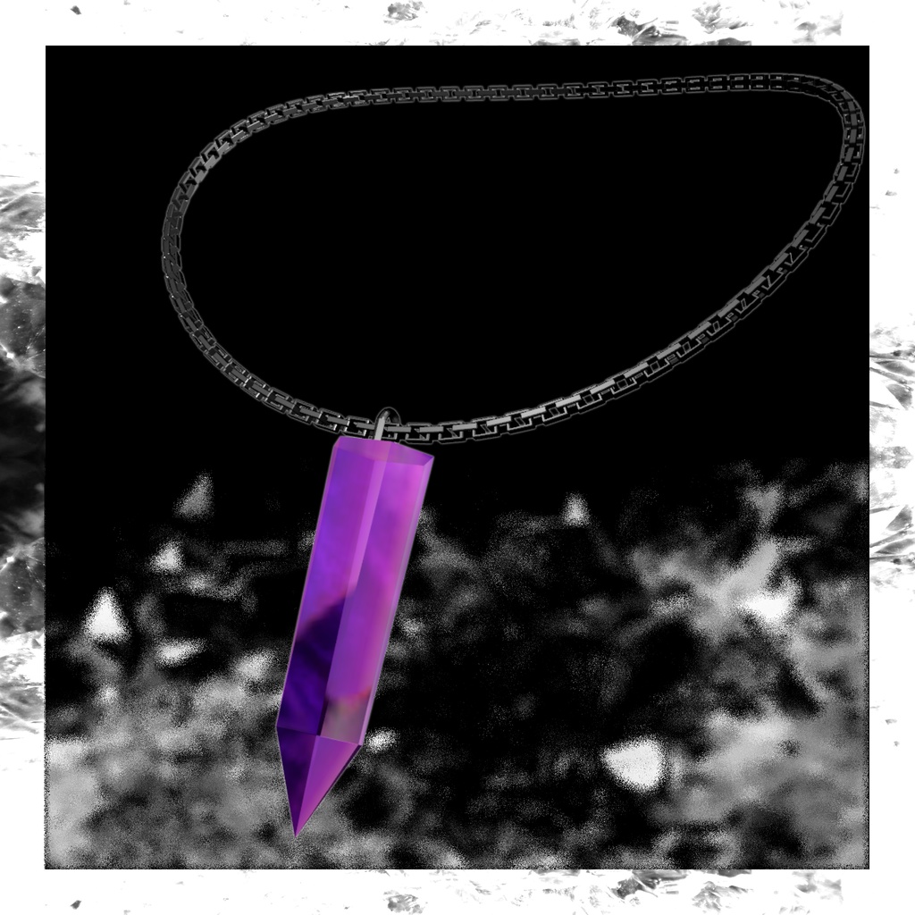 Crystal Point Necklace カラバリ有 揺れる