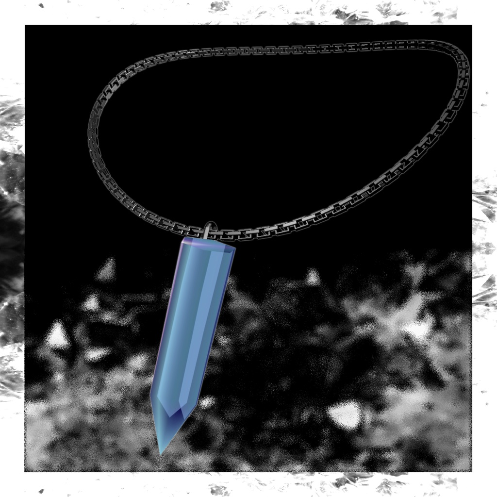 Crystal Point Necklace カラバリ有 揺れる