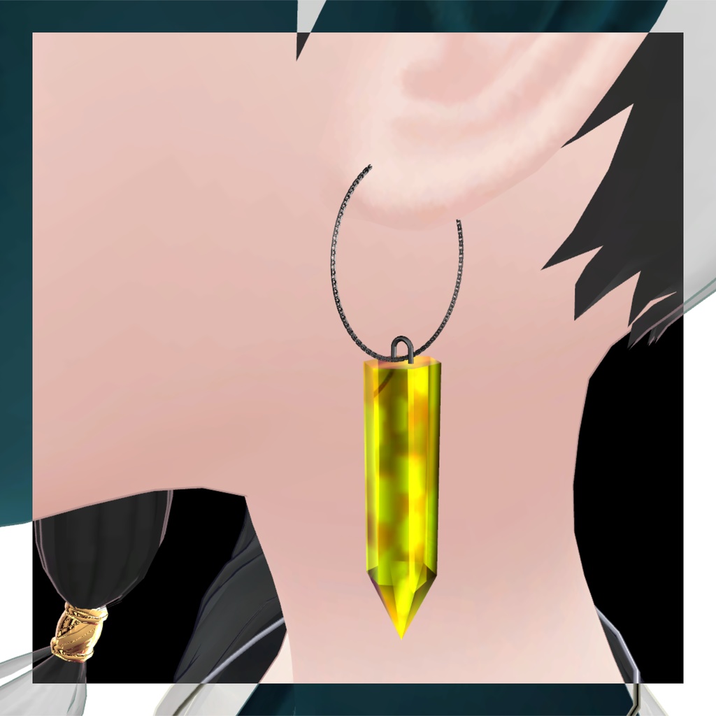 Crystal Point Necklace カラバリ有 揺れる