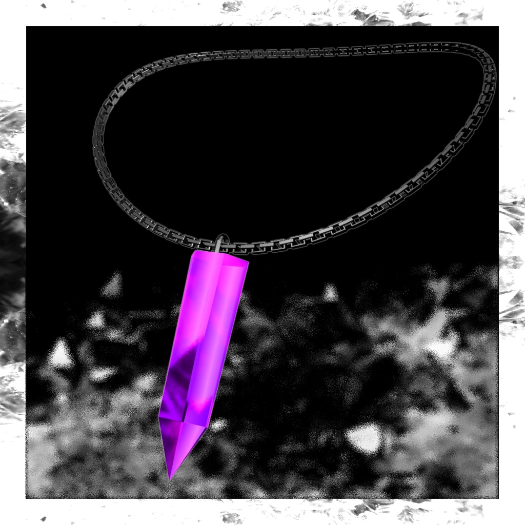 Crystal Point Necklace カラバリ有 揺れる