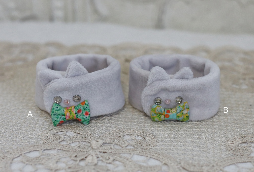 ねこマフラー（グレー）