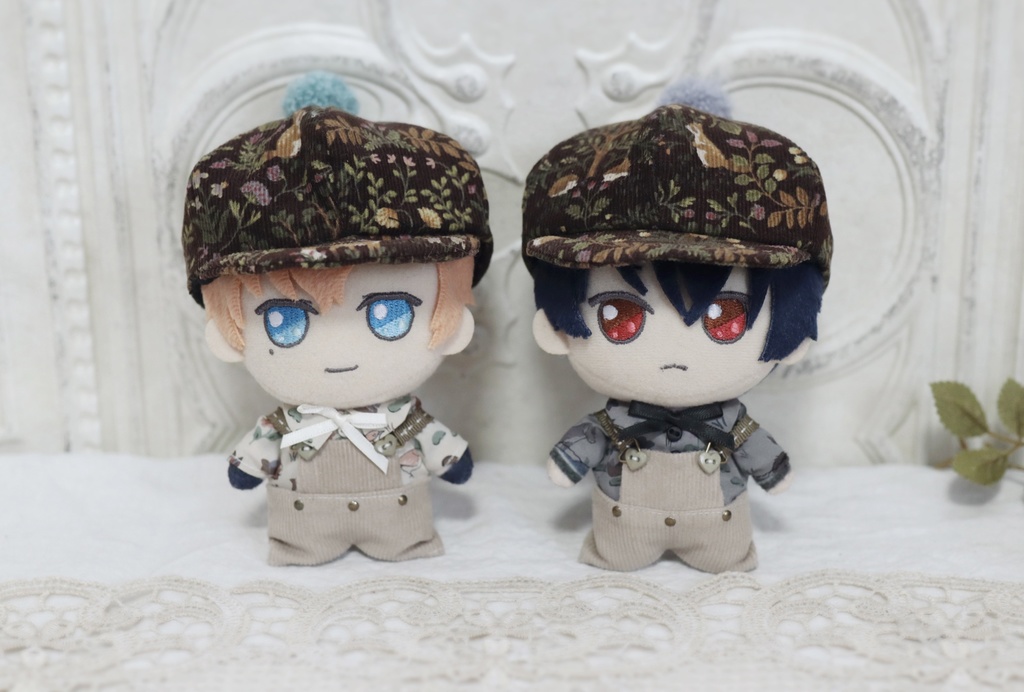 ぬいちゃん用　もりのどうぶつたちのキャスケット