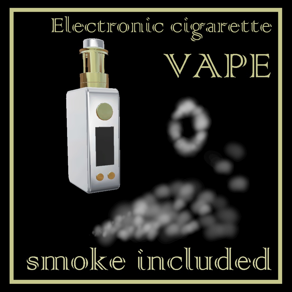smoke included - Vape / Electronic cigarette [VRChat Accessories]