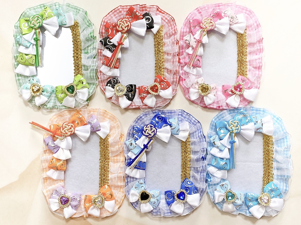 水引きトレカケース 和風 薔薇 群青 梅重