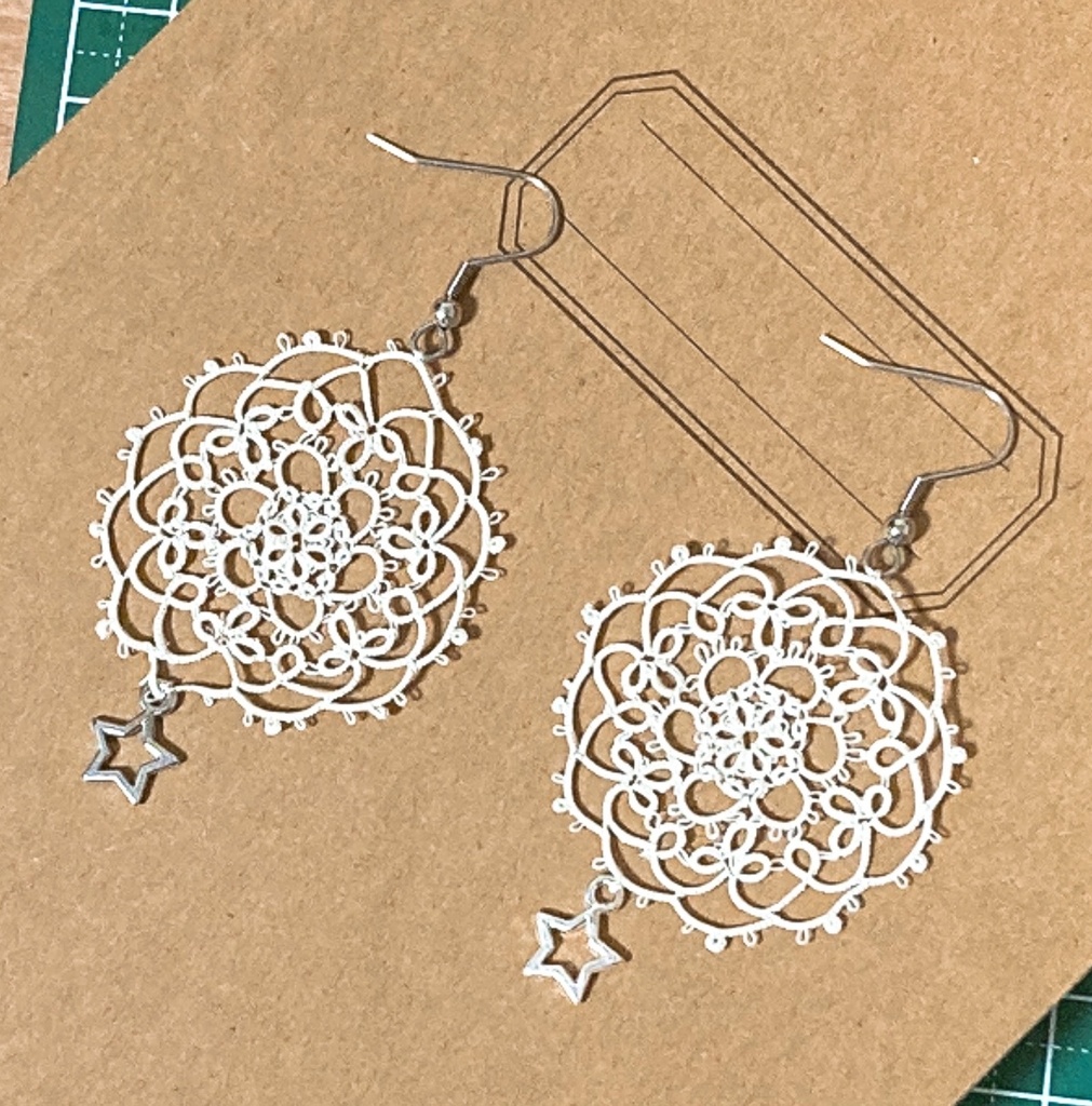【ハンドメイド】タティングピアス