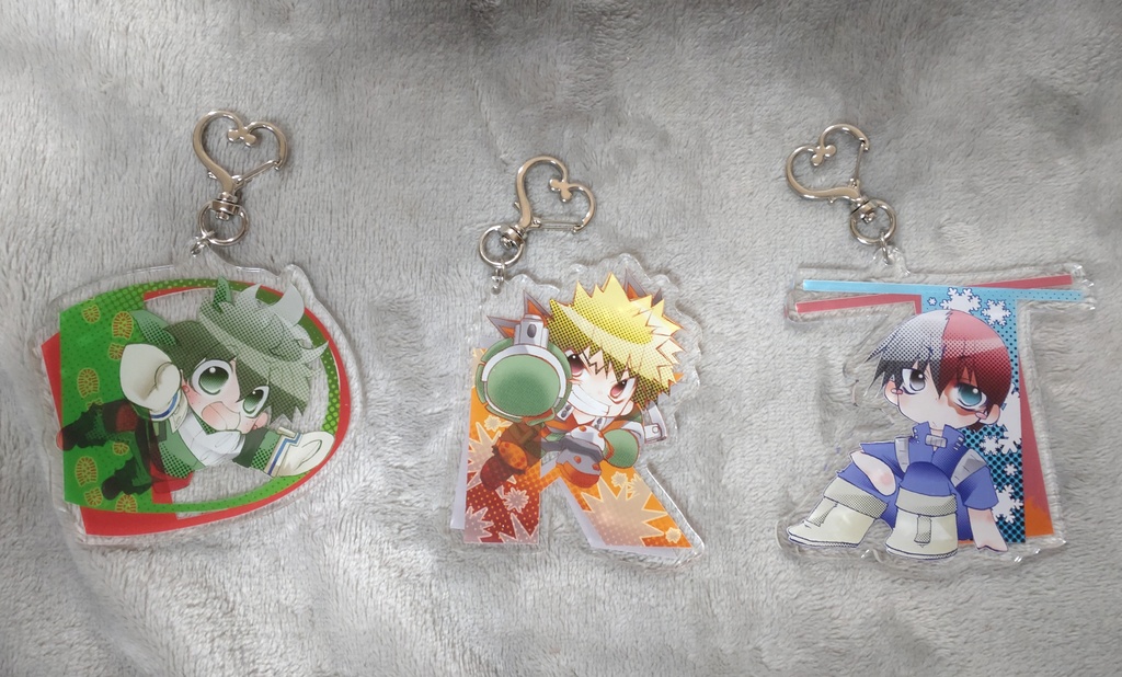 【ヒロアカ】デクアルファベットのアクリルキーホルダー