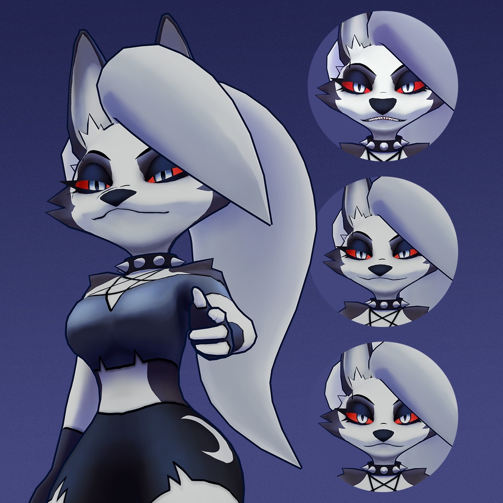 Loona | VRChat 3Dモデル | Quest対応 軽量アバター