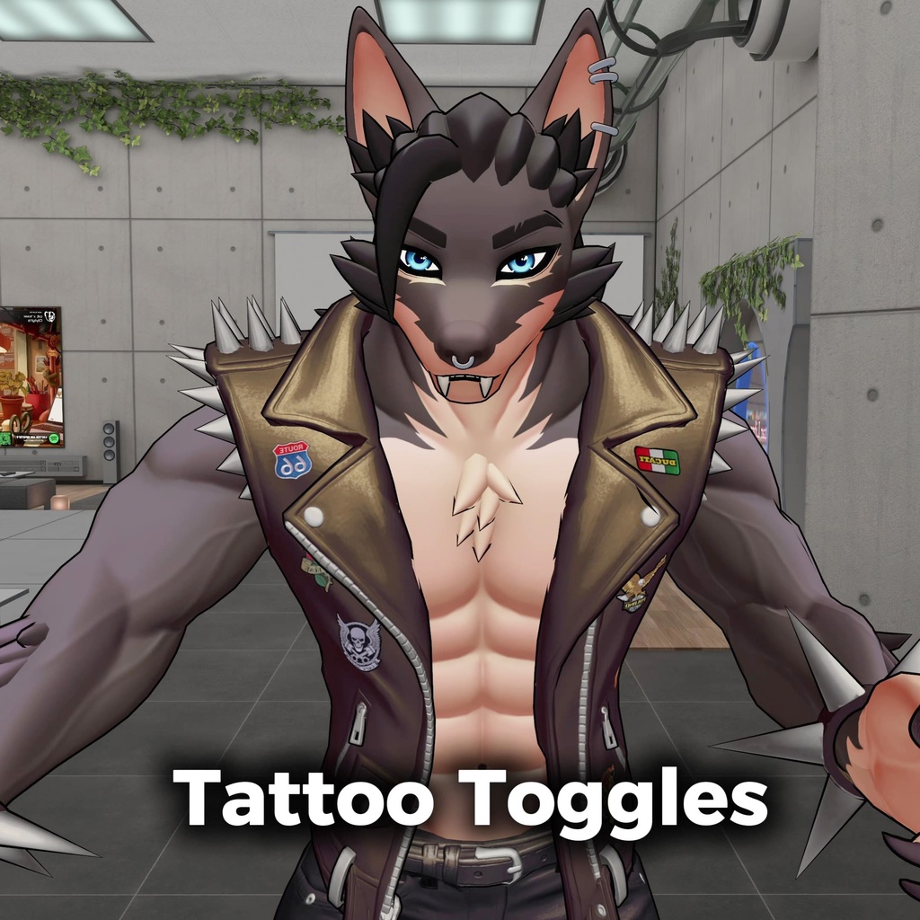 Rocco — バイカー人狼×ヴァンパイア VRChatアバター【PC】