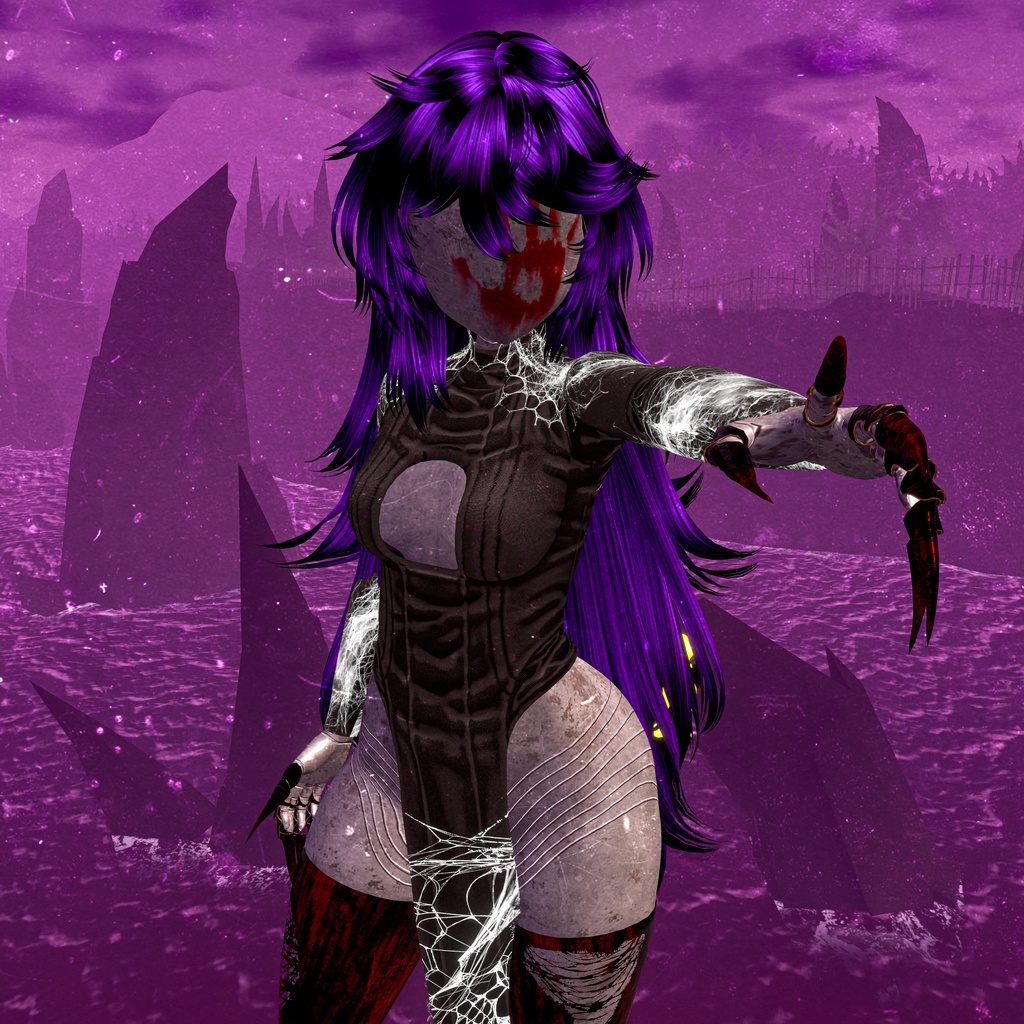 Sukal|ホラーロボット・オリジナル3Dモデル【VRChat】【PC/Quest対応】