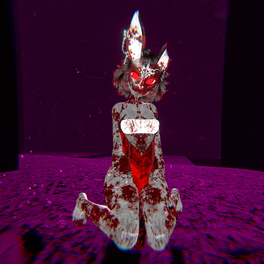 Sukal|ホラーロボット・オリジナル3Dモデル【VRChat】【PC/Quest対応】