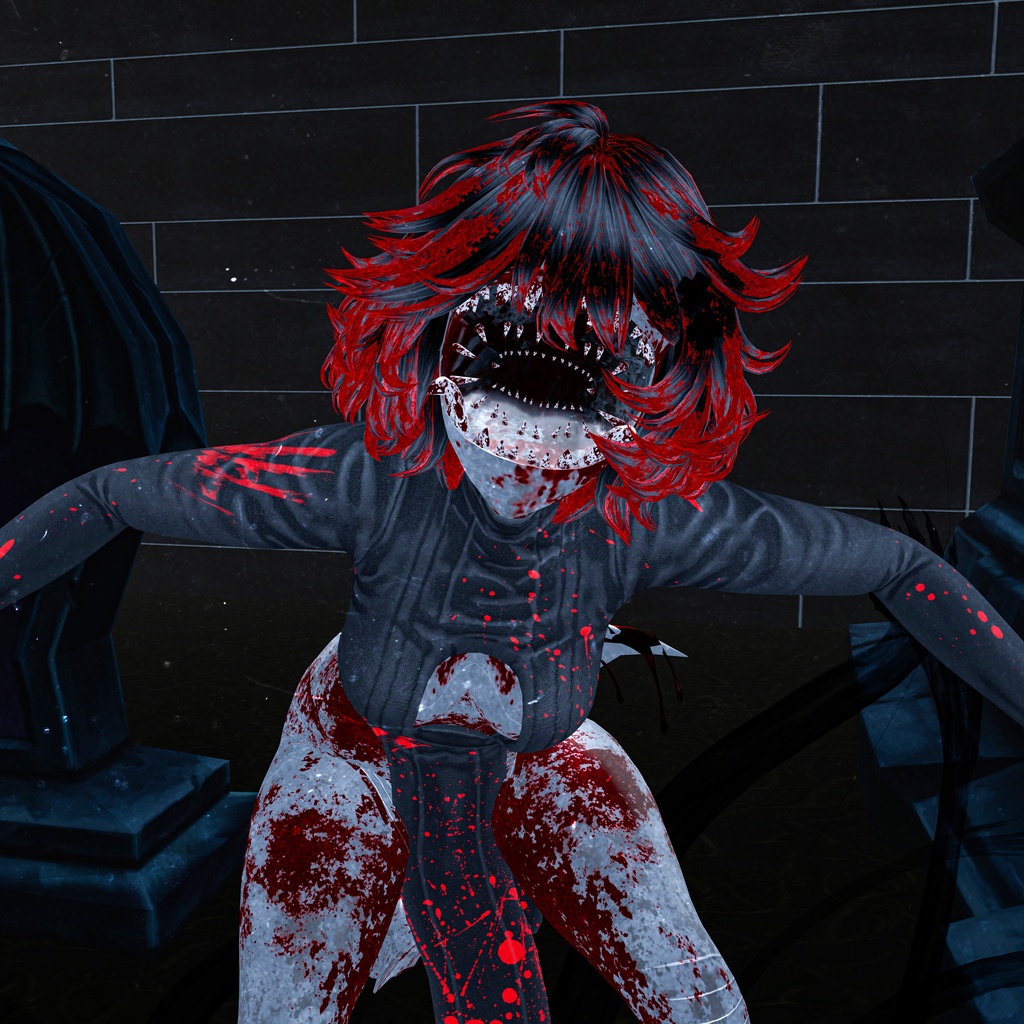 Sukal|ホラーロボット・オリジナル3Dモデル【VRChat】【PC/Quest対応】