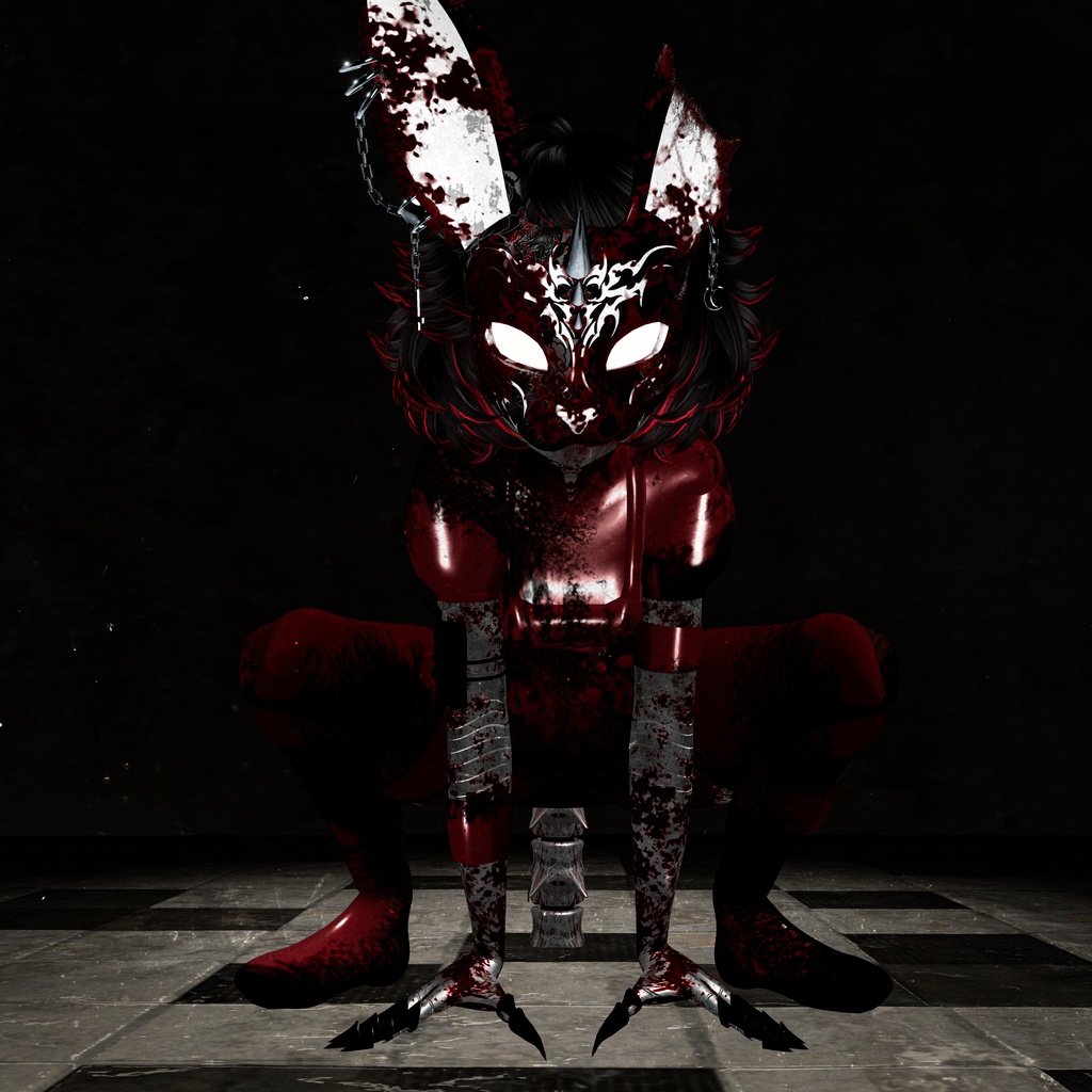 Sukal|ホラーロボット・オリジナル3Dモデル【VRChat】【PC/Quest対応】