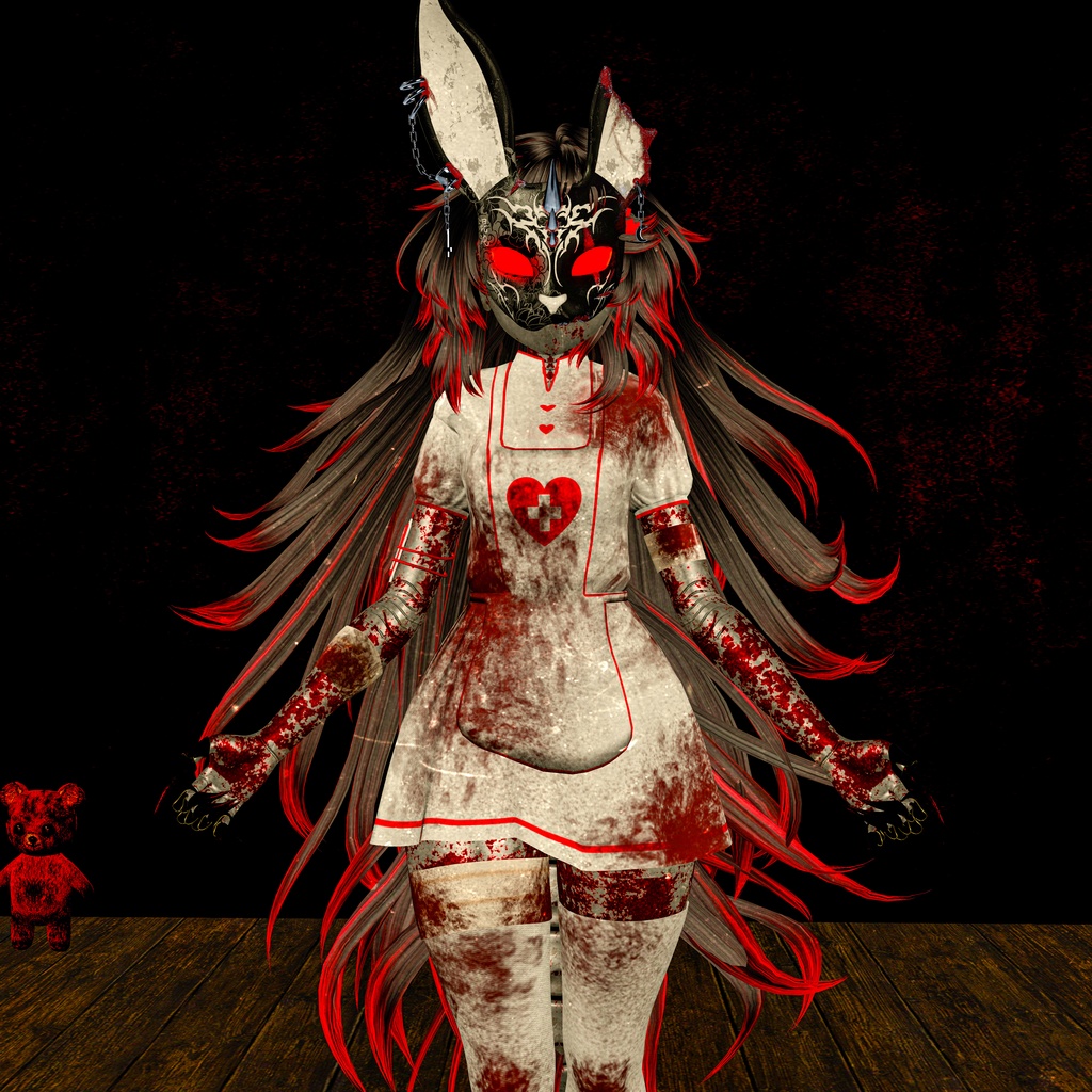 Sukal|ホラーロボット・オリジナル3Dモデル【VRChat】【PC/Quest対応】