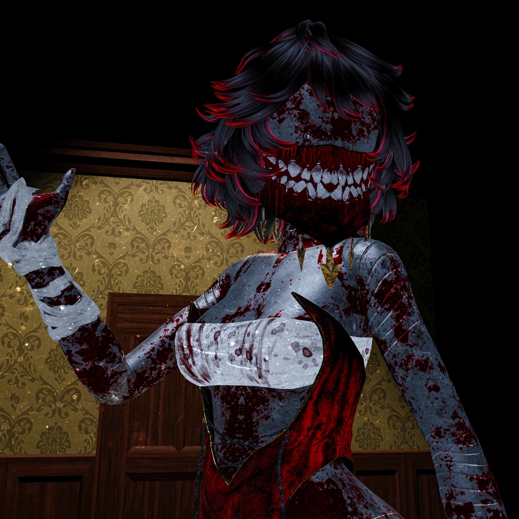 Sukal|ホラーロボット・オリジナル3Dモデル【VRChat】【PC/Quest対応】