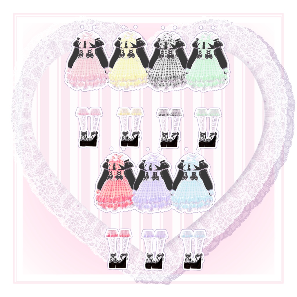 【!!推し活!!🤍🎀参戦フルセット🎀🤍 】《4アバター対応》🎉‼️発売記念50%OFF‼️🎉