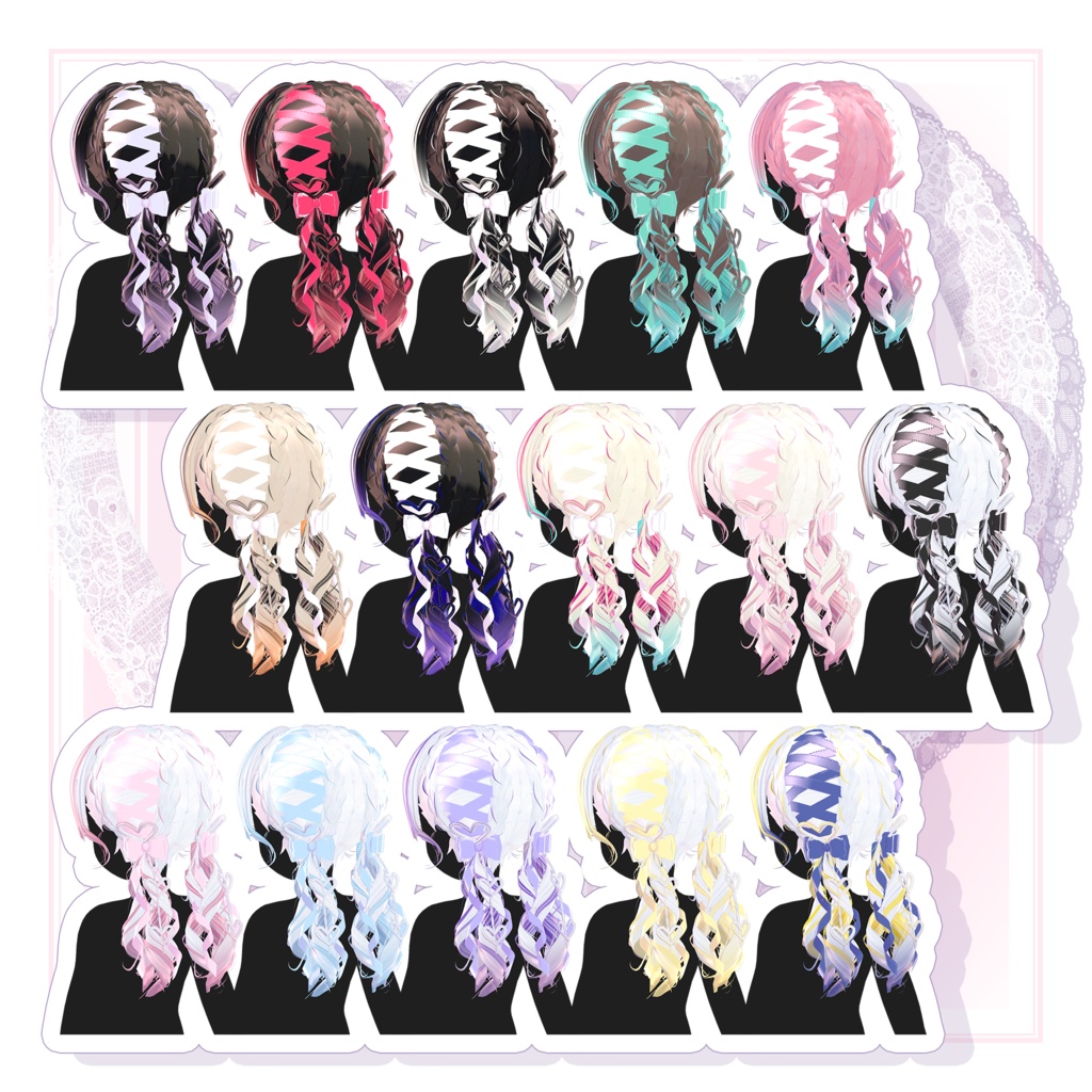 【!!推し活!!🤍🎀参戦フルセット🎀🤍 】《4アバター対応》🎉‼️発売記念50%OFF‼️🎉