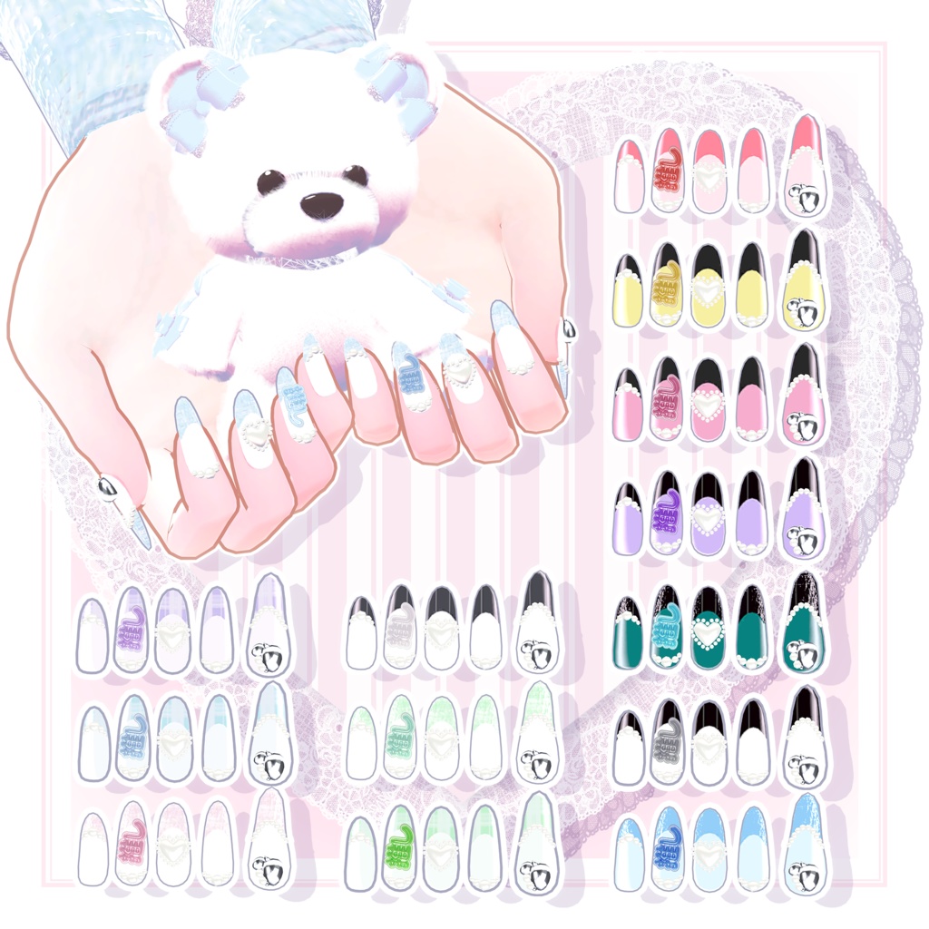 【!!推し活!!🤍🎀参戦フルセット🎀🤍 】《4アバター対応》🎉‼️発売記念50%OFF‼️🎉