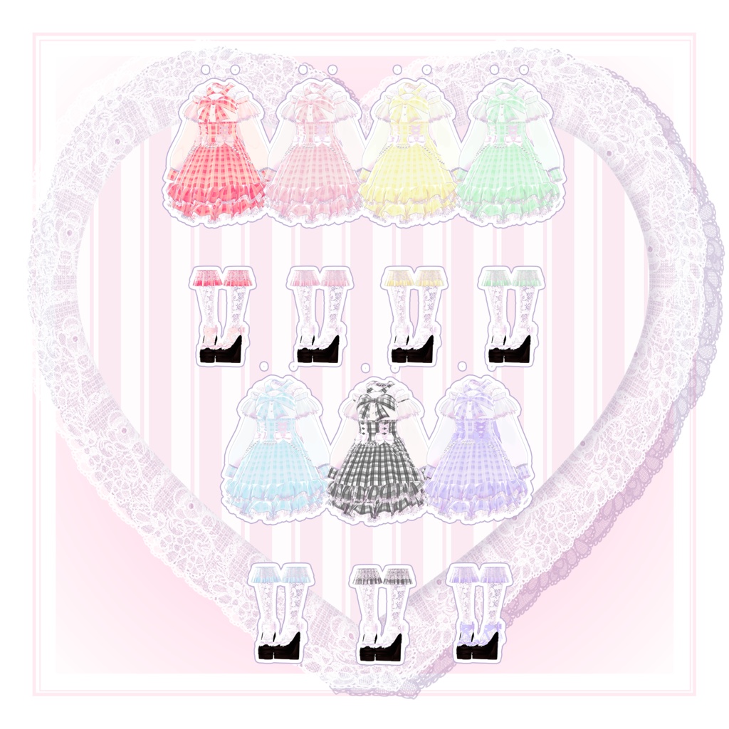 【!!推し活!!🤍🎀参戦フルセット🎀🤍 】《4アバター対応》🎉‼️発売記念50%OFF‼️🎉