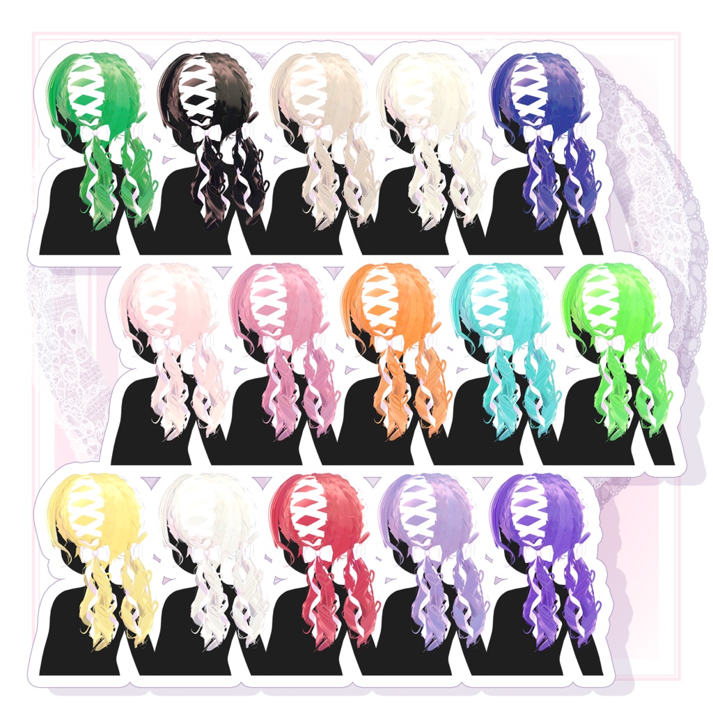 【!!推し活!!🤍🎀参戦フルセット🎀🤍 】《4アバター対応》🎉‼️発売記念50%OFF‼️🎉