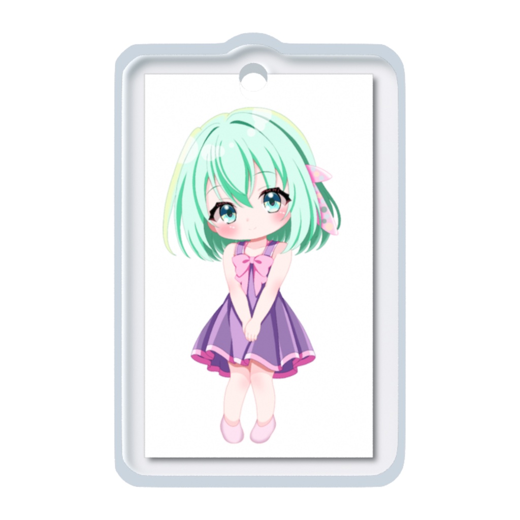 白猫アトリエ(翠)めじるしチャーム