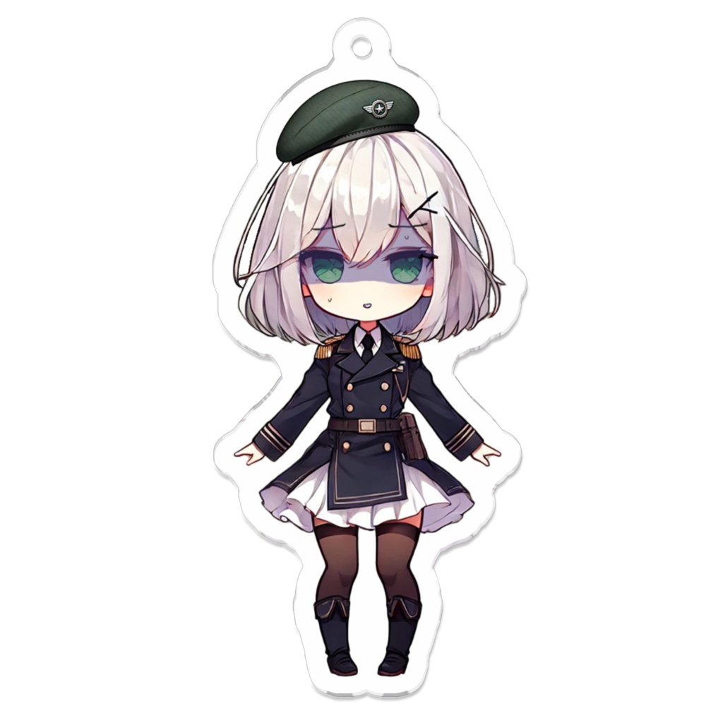 青ざめレナちゃん アクリルキーホルダー 70x70mm