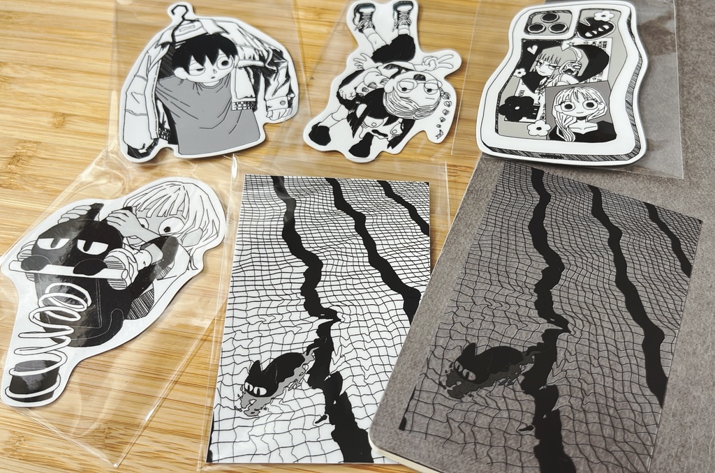 monochrome sticker