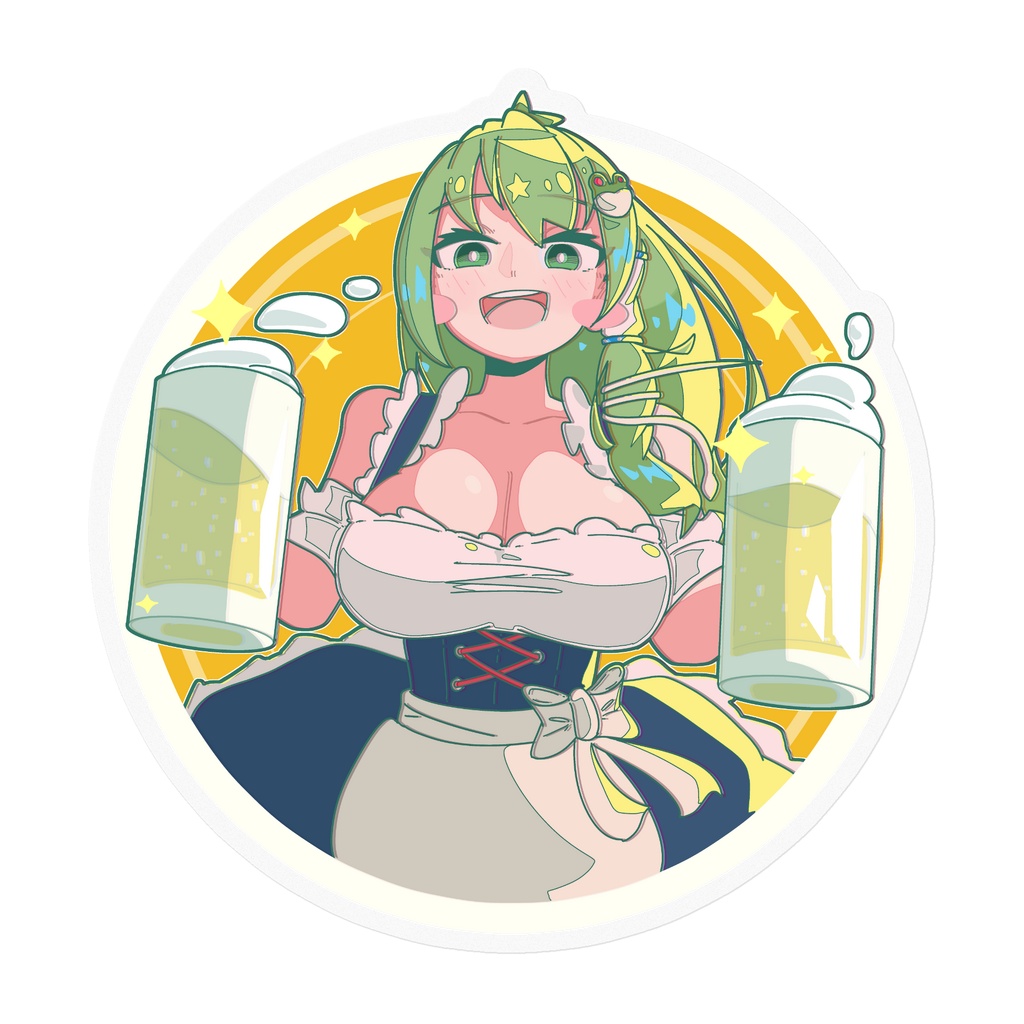 早苗さんステッカー(ディアンドル)