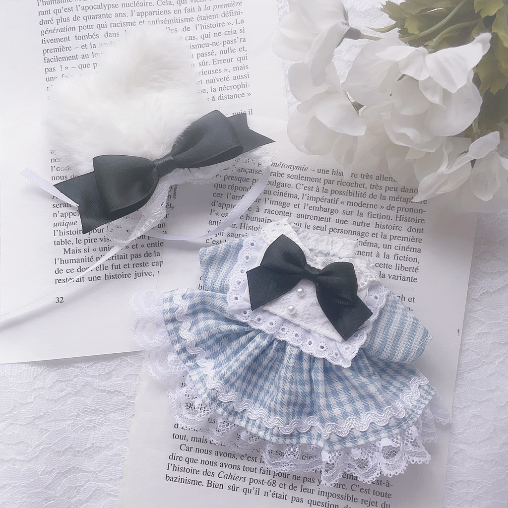 サックス×黒のワンピとうさ耳セット