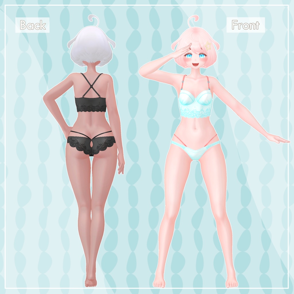 オリジナル3Dモデル「ペルル・マチュリー」#ペルマチュ