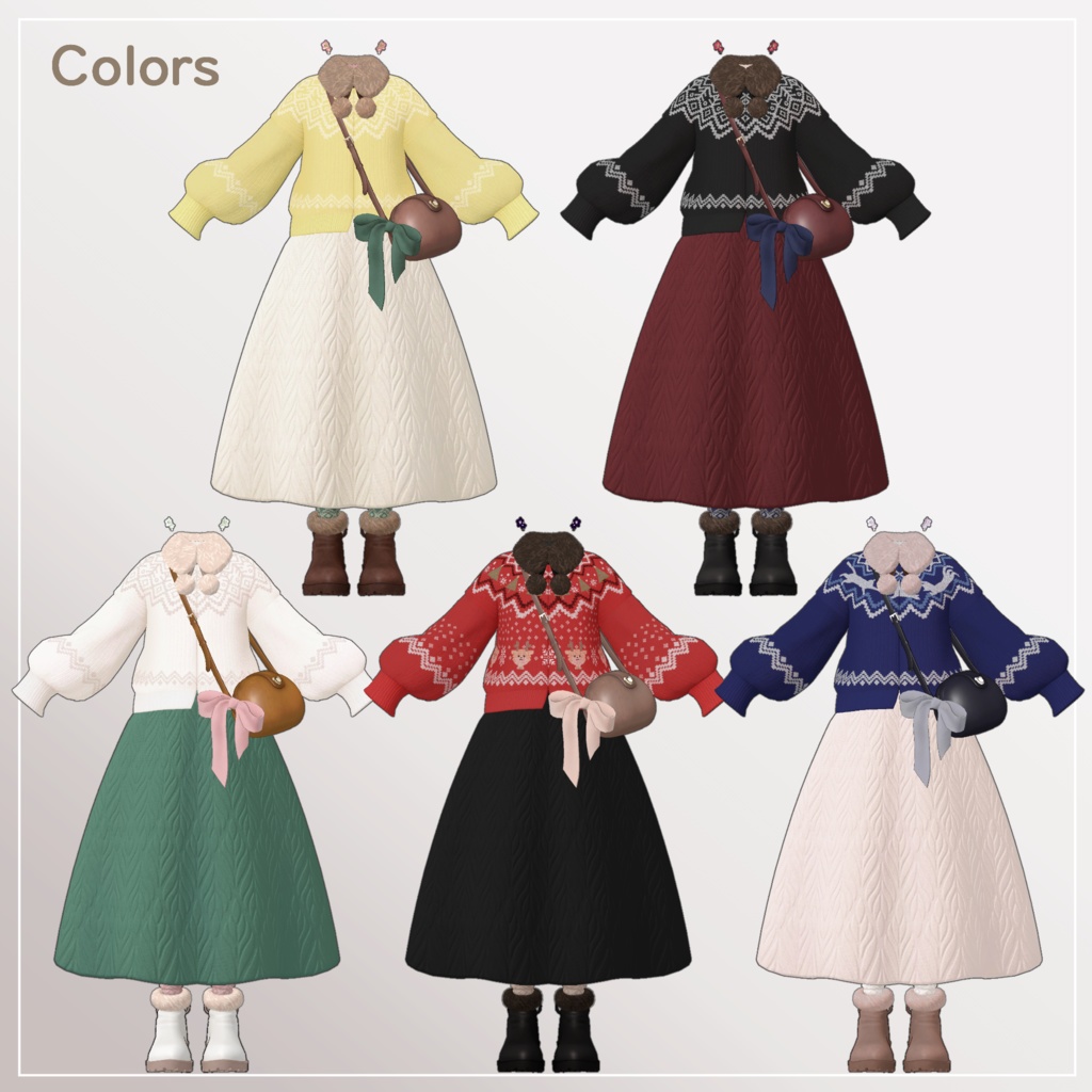 【11アバター対応】モコモコ✾ノルディック【VRChat】