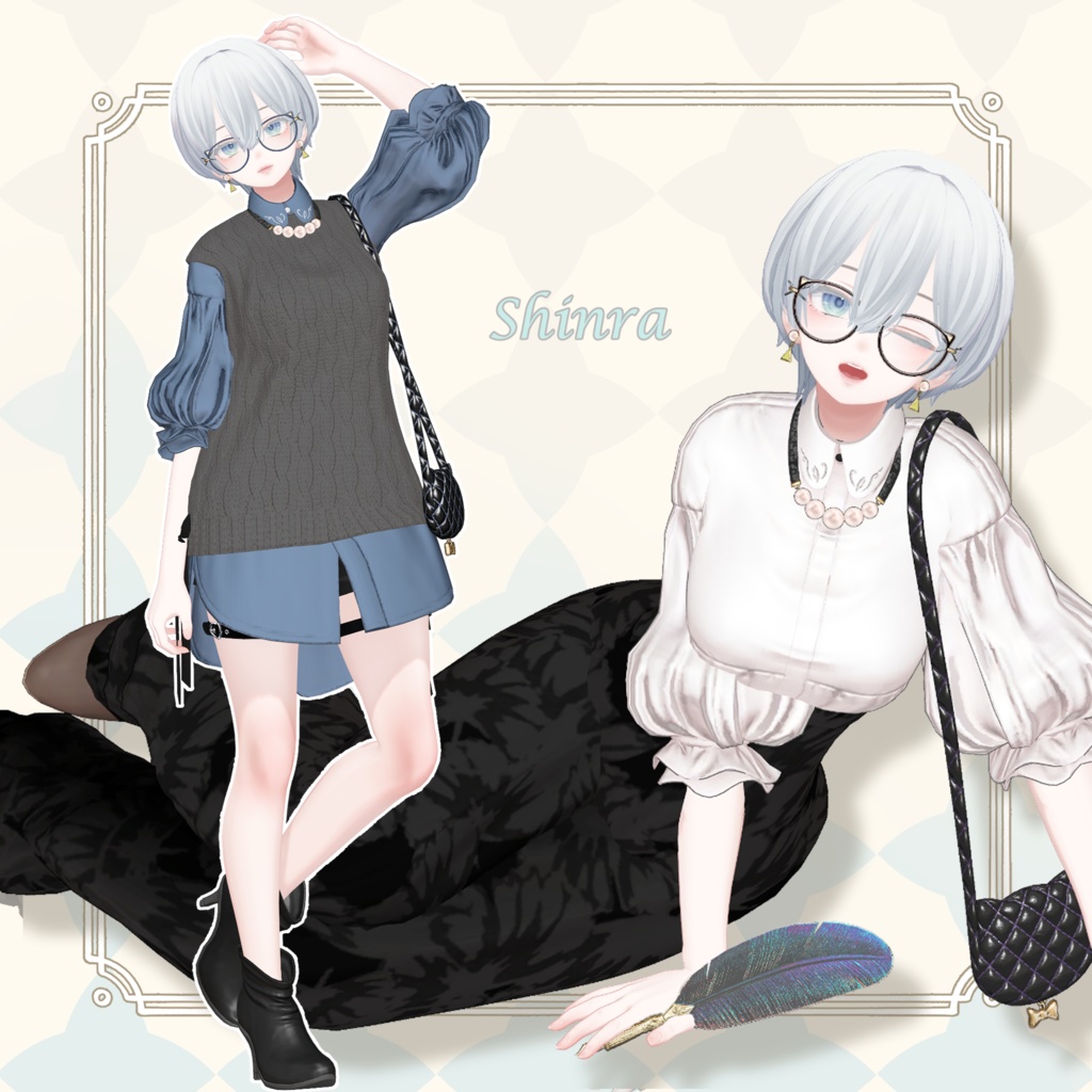 【12アバター対応】✴︎QuietQuill【VRChat】